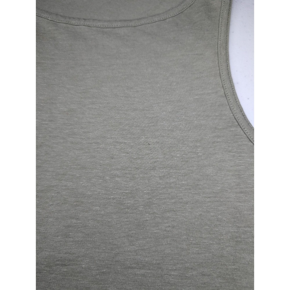 Madewell Women's Tank Top Size XS Olive Green/Gray Linen Blend Boho‎ Beachy - Picture 5 of 9